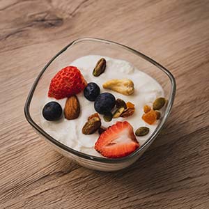 Red, White and Blue Coconut Parfait Healthy Recipe